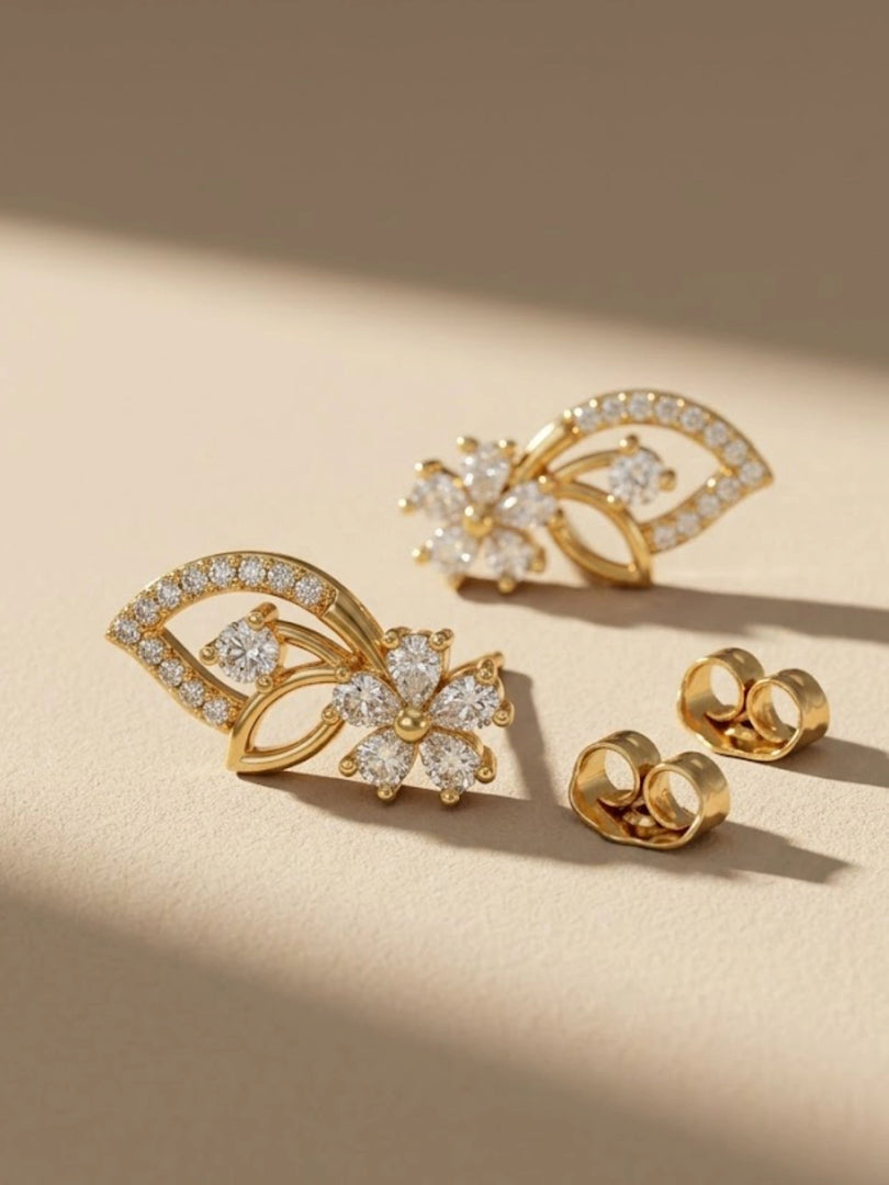 Ethereal Bloom Stud Earrings