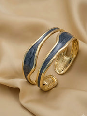 Midnight Wave Cuff Bracelet