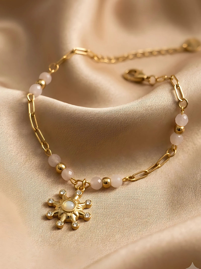 Celestial Bloom Charm Bracelet