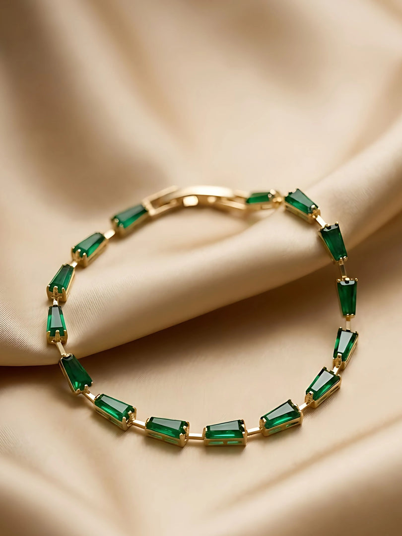 Emerald Luxe Tennis Bracelet