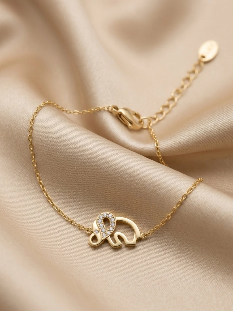 Lucky Elephant Pave Bracelet