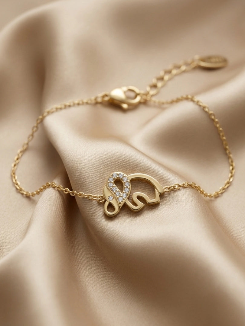 Lucky Elephant Pave Bracelet