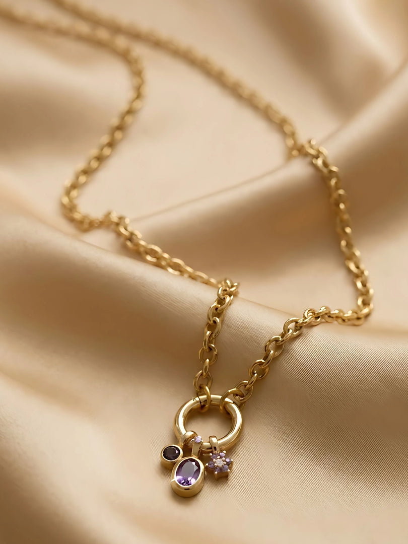 Midnight Charm Pendant Necklace