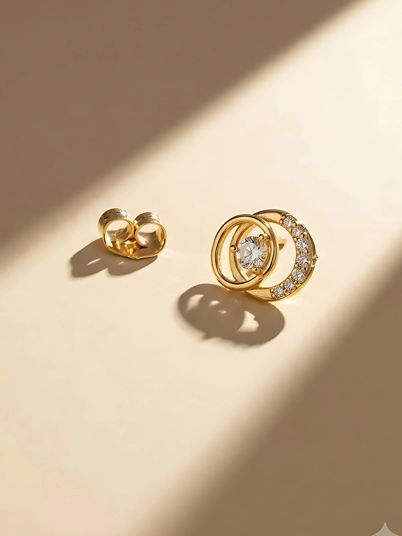 Celestial Orbit Stud Earrings