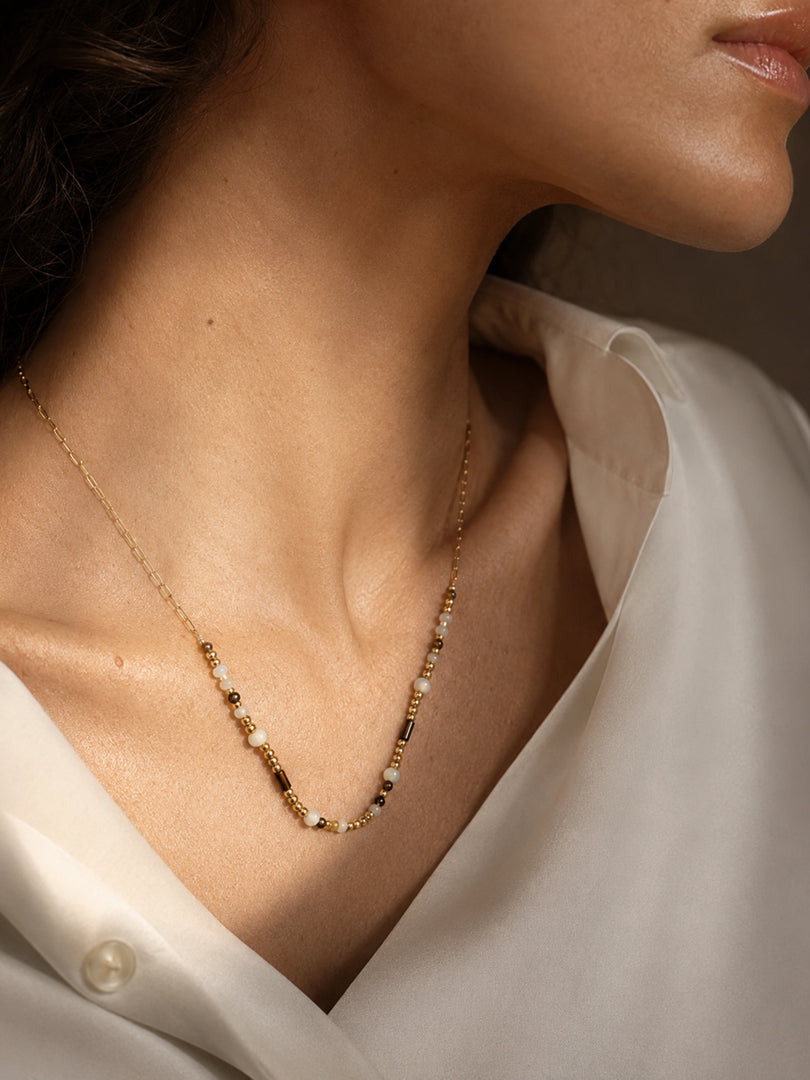 Aurora Beaded Chain Necklace