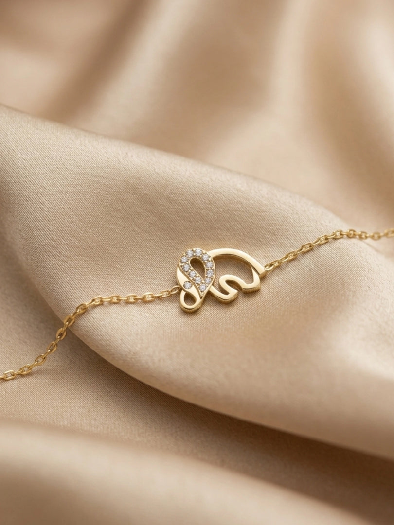 Lucky Elephant Pave Bracelet