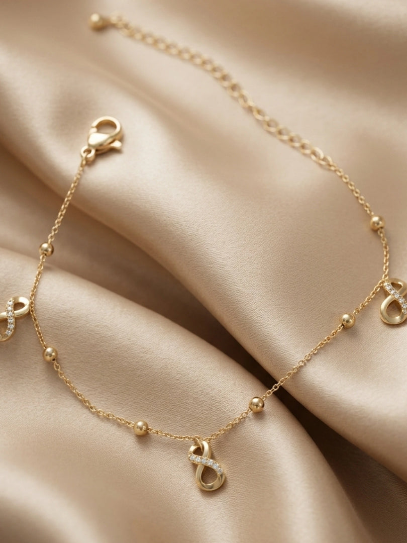 Infinity Charm Station Bracelet