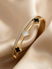 Trinity Clover Crystal Bracelet