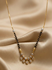 Golden Teardrop Fringe Mangalsutra
