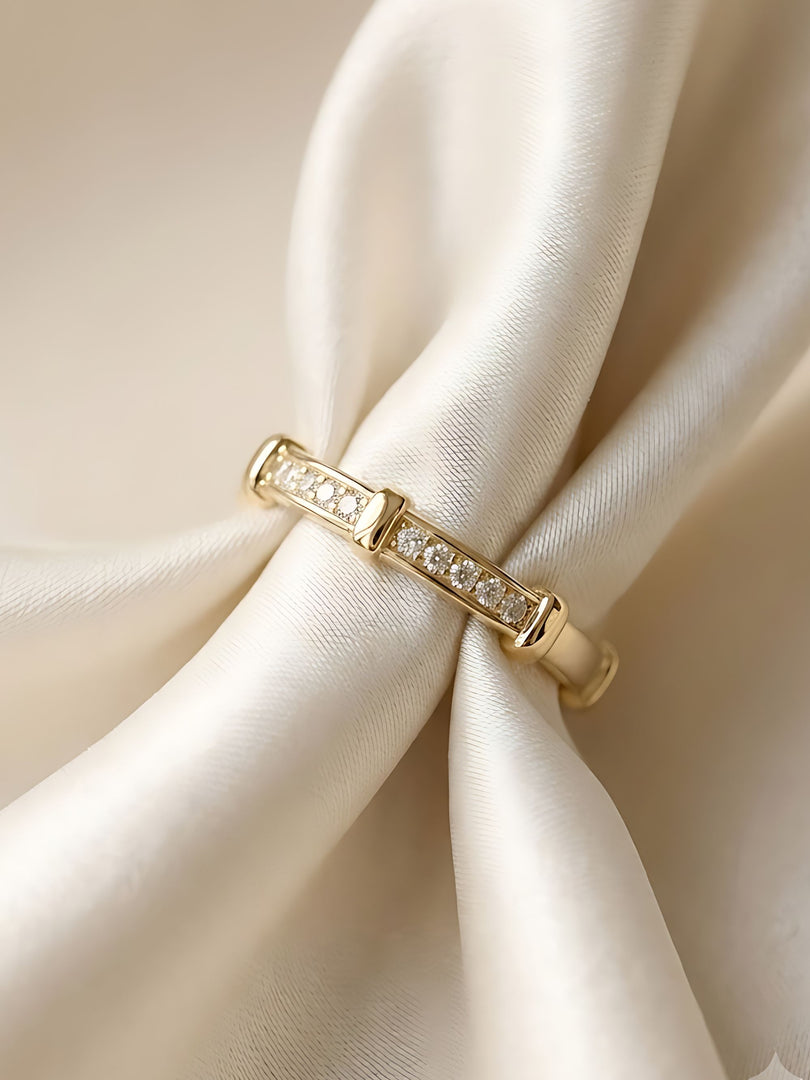 Celeste Crystal Band Ring