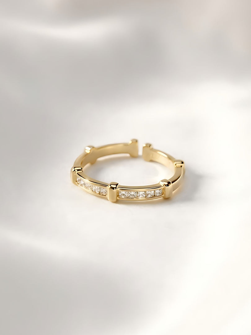 Celeste Crystal Band Ring
