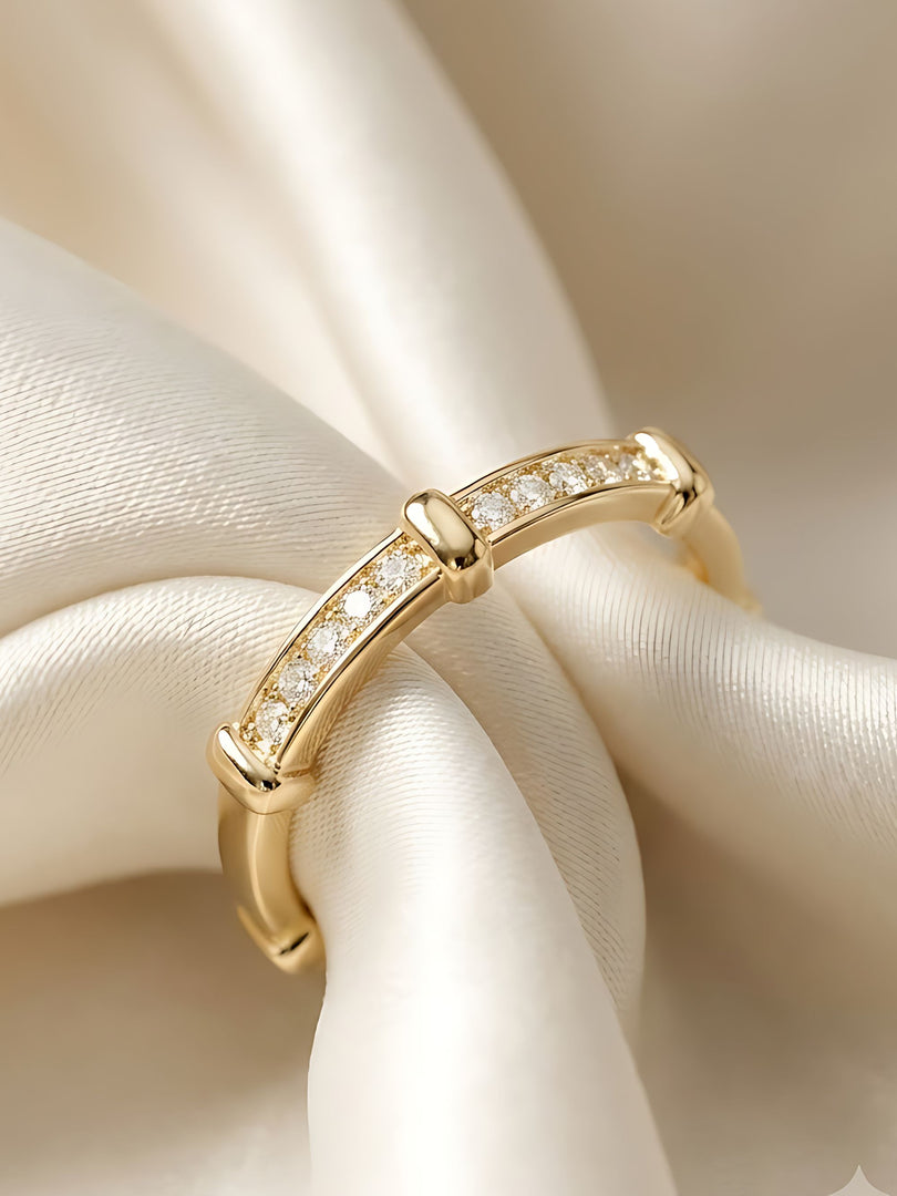 Celeste Crystal Band Ring
