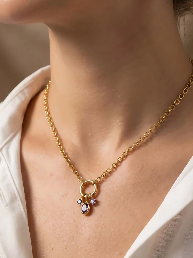 Midnight Charm Pendant Necklace