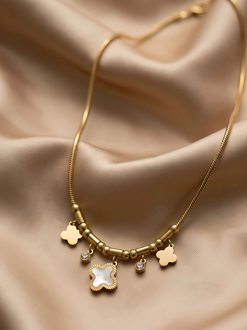 Lucky Clover Charm Necklace