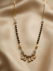 Golden Round Bezel Mangalsutra