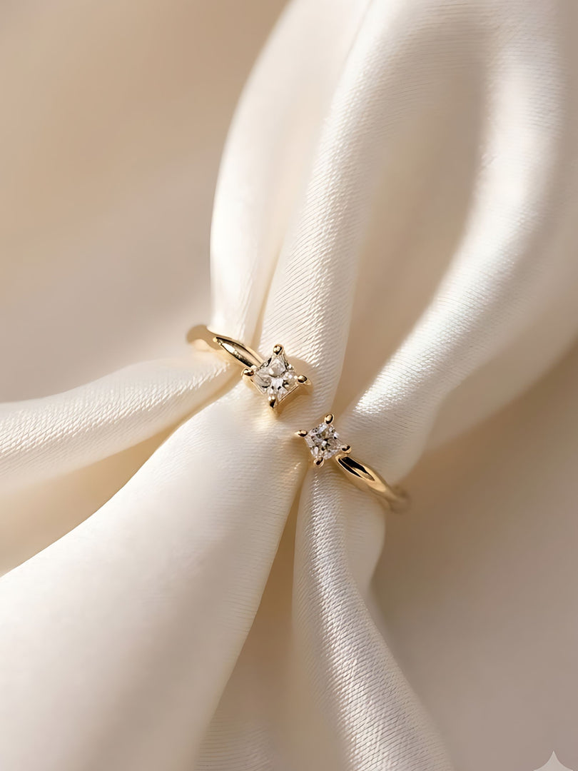 Starlit Duo Crystal Ring