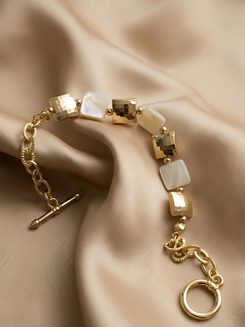 Aurora Mother of Pearl Link Bracelet