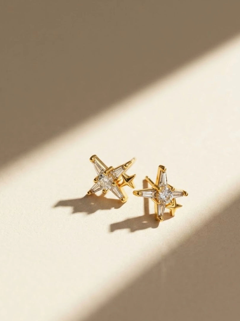 Nova Starburst Stud Earrings