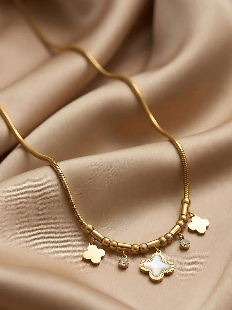 Lucky Clover Charm Necklace