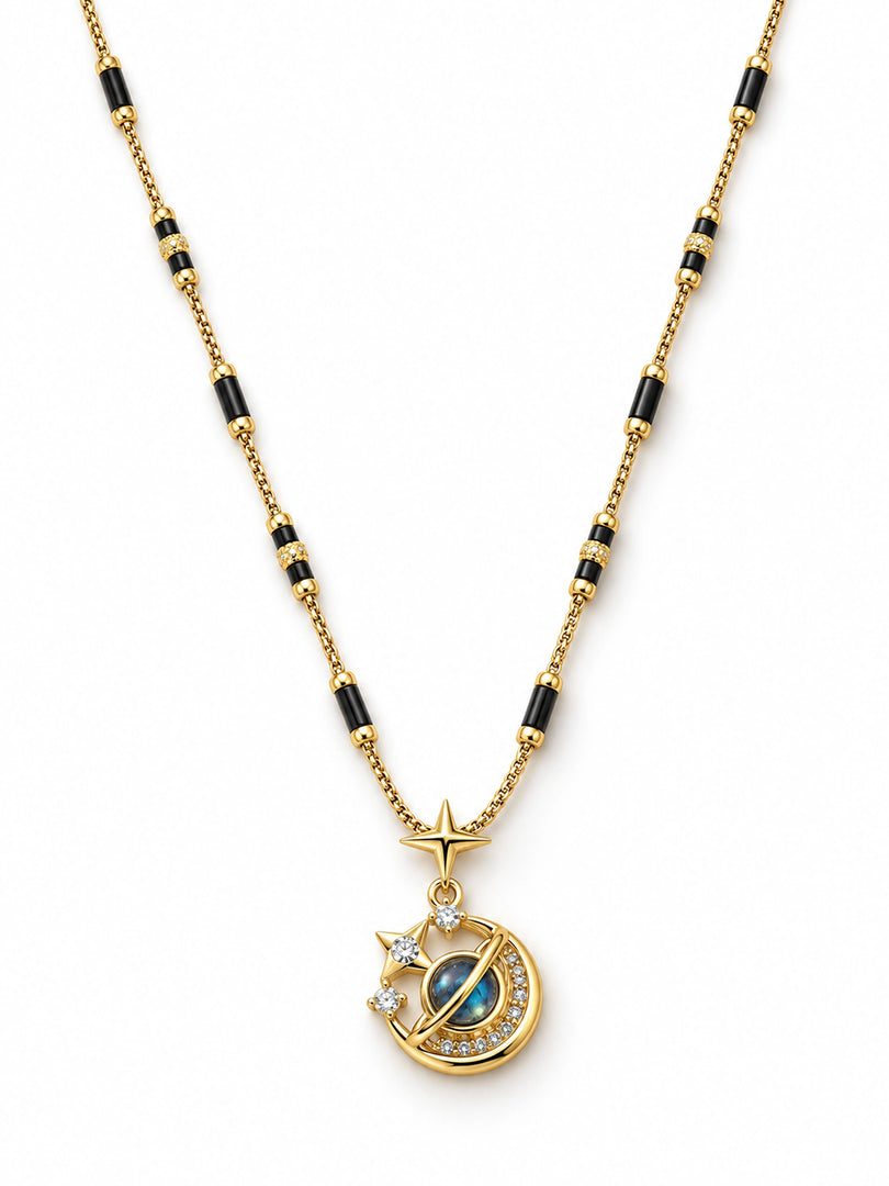 Celestial Moon Mangalsutra Necklace