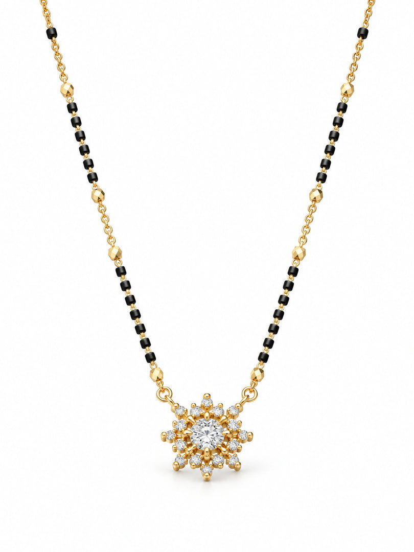 Sunburst Solitaire Mangalsutra