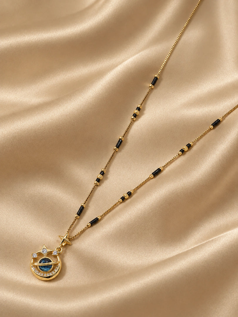Celestial Moon Mangalsutra Necklace