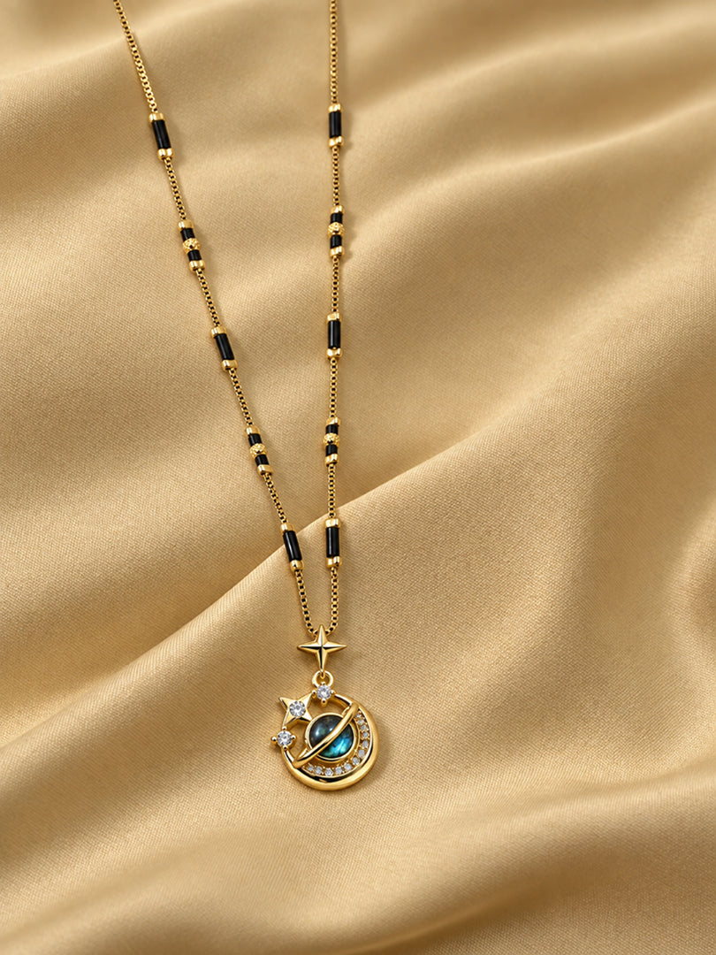 Celestial Moon Mangalsutra Necklace