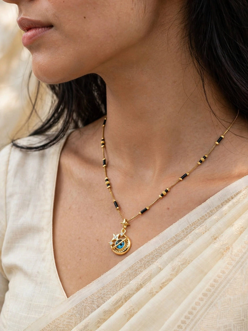 Celestial Moon Mangalsutra Necklace