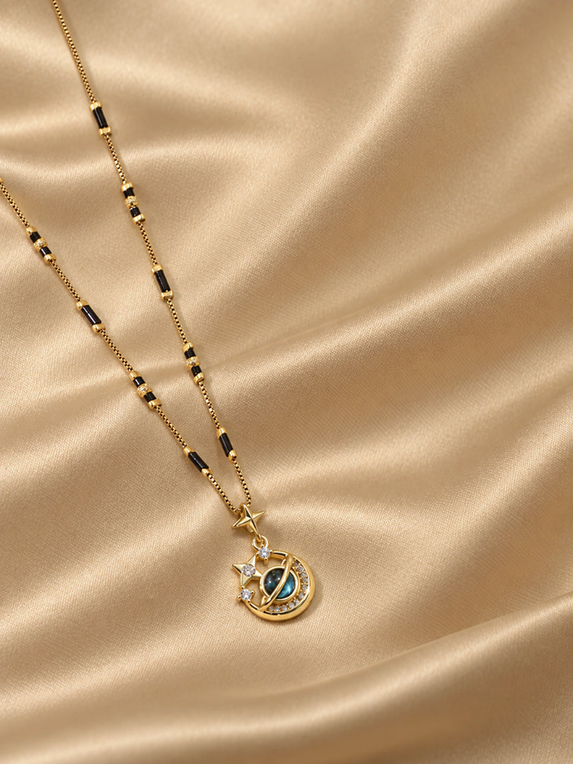 Celestial Moon Mangalsutra Necklace