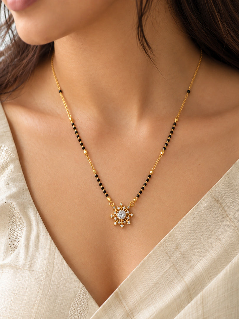 Sunburst Solitaire Mangalsutra