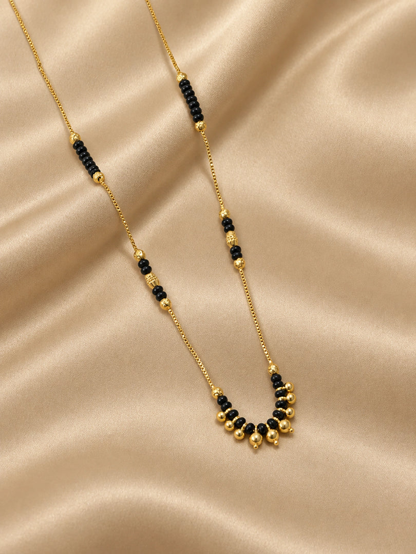 Golden Bead Mangalsutra Necklace