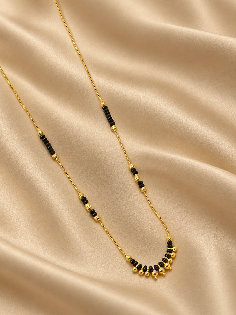Golden Bead Mangalsutra Necklace