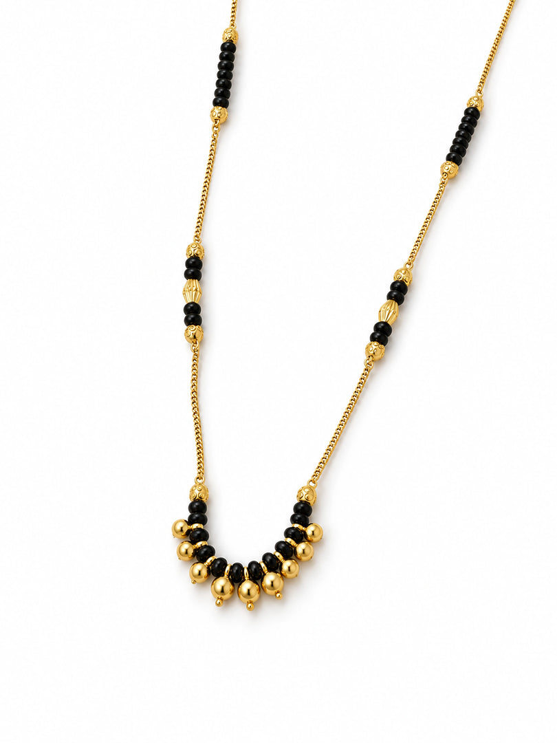 Golden Bead Mangalsutra Necklace