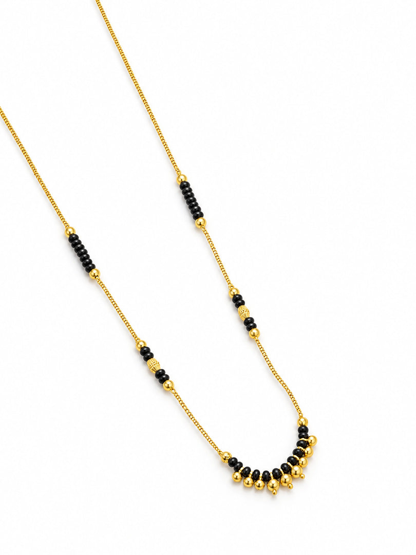 Golden Bead Mangalsutra Necklace