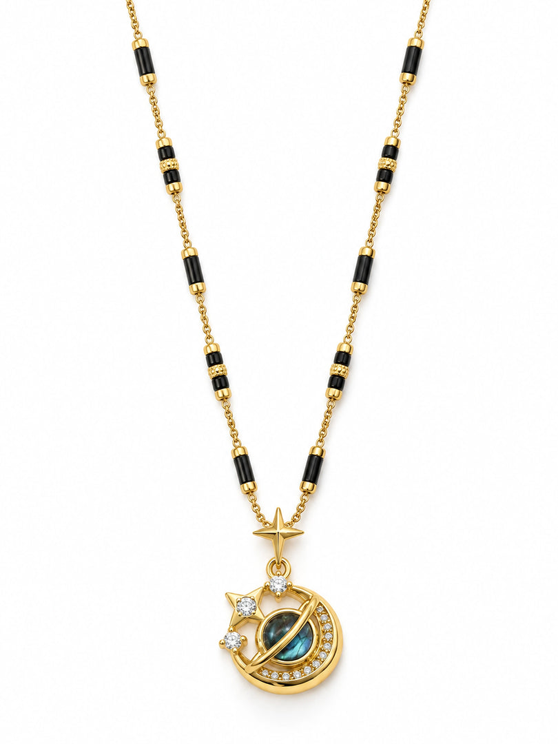 Celestial Moon Mangalsutra Necklace