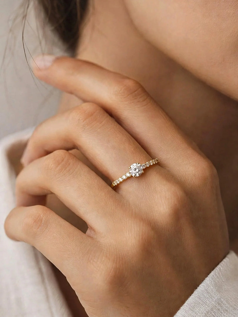 Aura Solitaire Ring