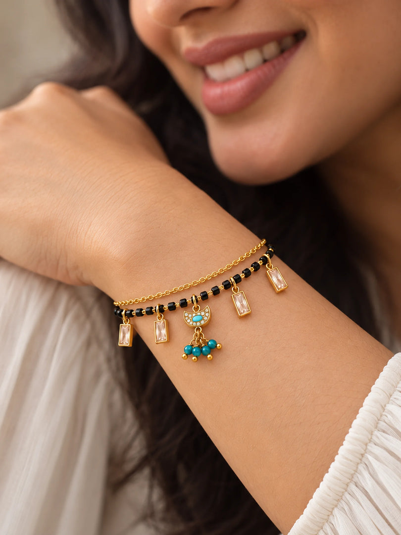 Azure Charm Mangalsutra Bracelet