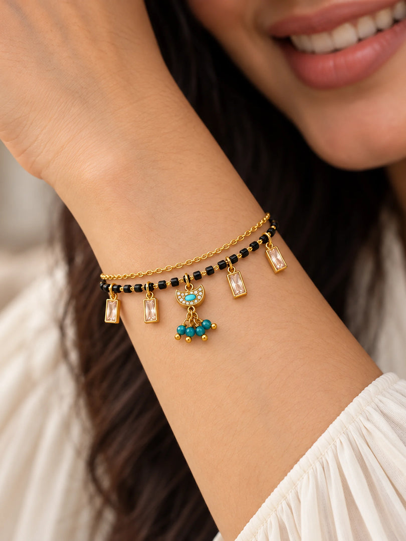 Azure Charm Mangalsutra Bracelet