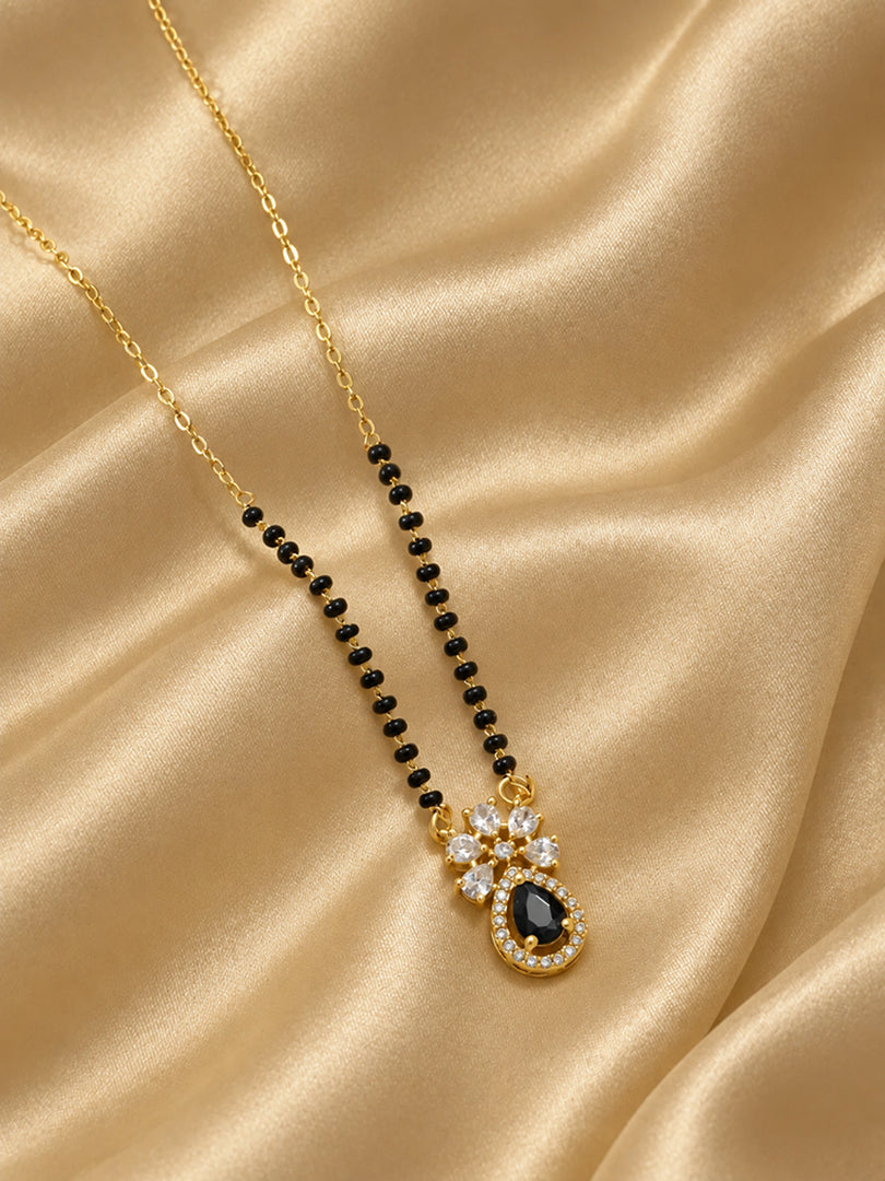 Noir Blossom Drop Mangalsutra