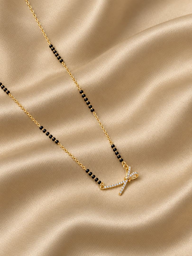 Crystal Bow Mangalsutra
