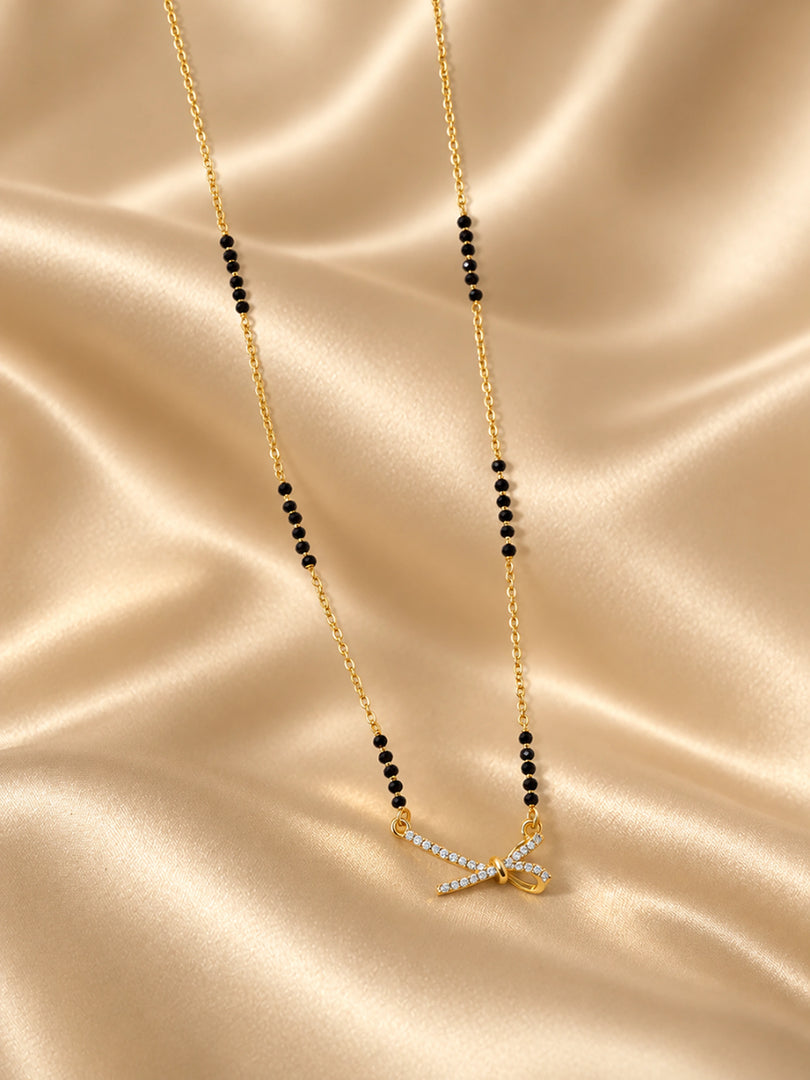 Crystal Bow Mangalsutra