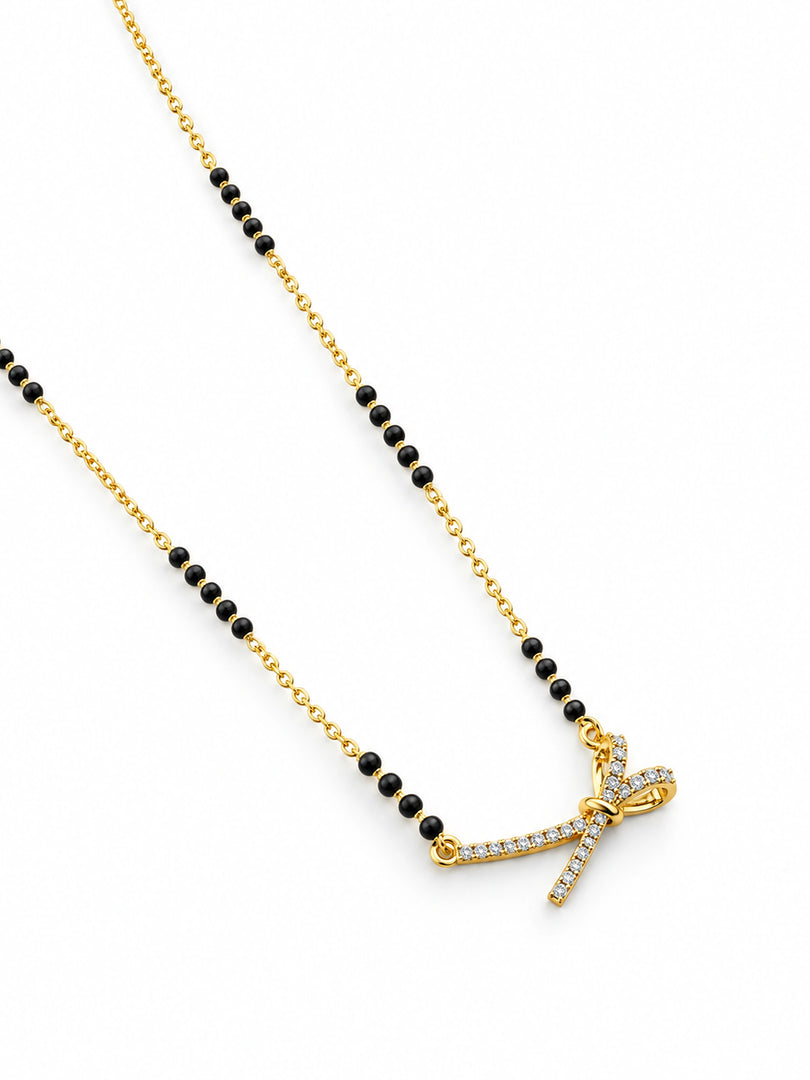 Crystal Bow Mangalsutra