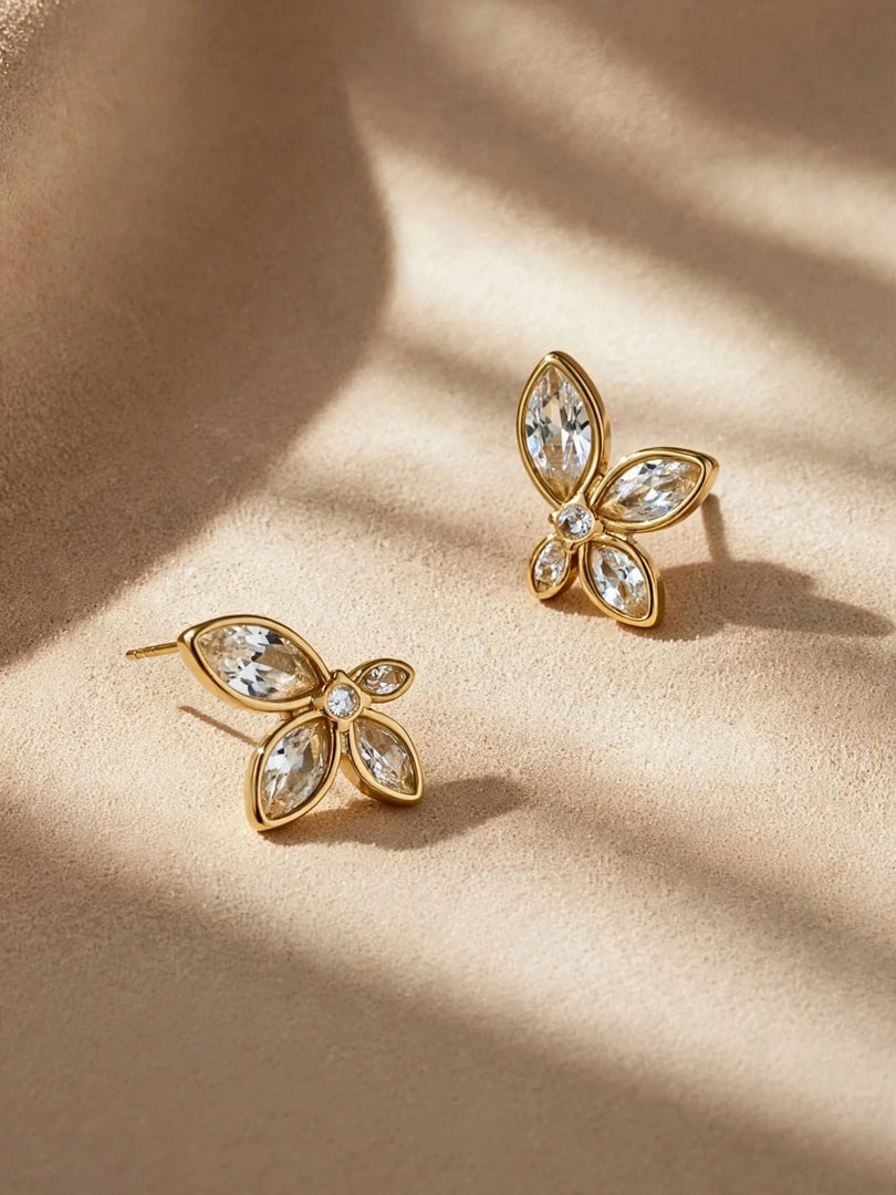 Celeste Butterfly Stud Earrings