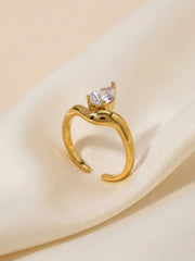 Celeste Pear Solitaire Ring