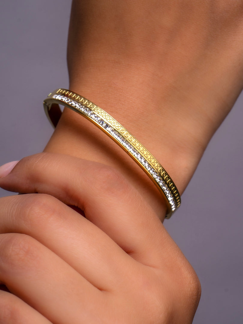 Dual-Band Crystal Bracelet