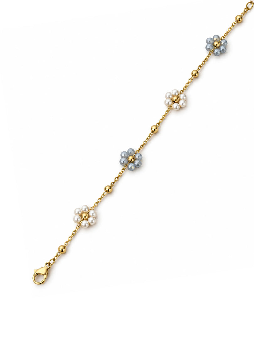 Daisy Blossom Bead Bracelet