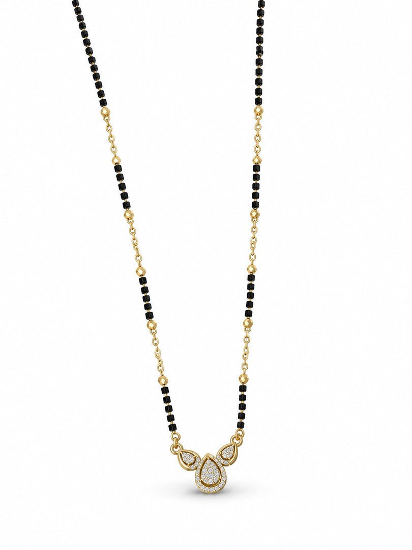 Crystal Dewdrop Mangalsutra