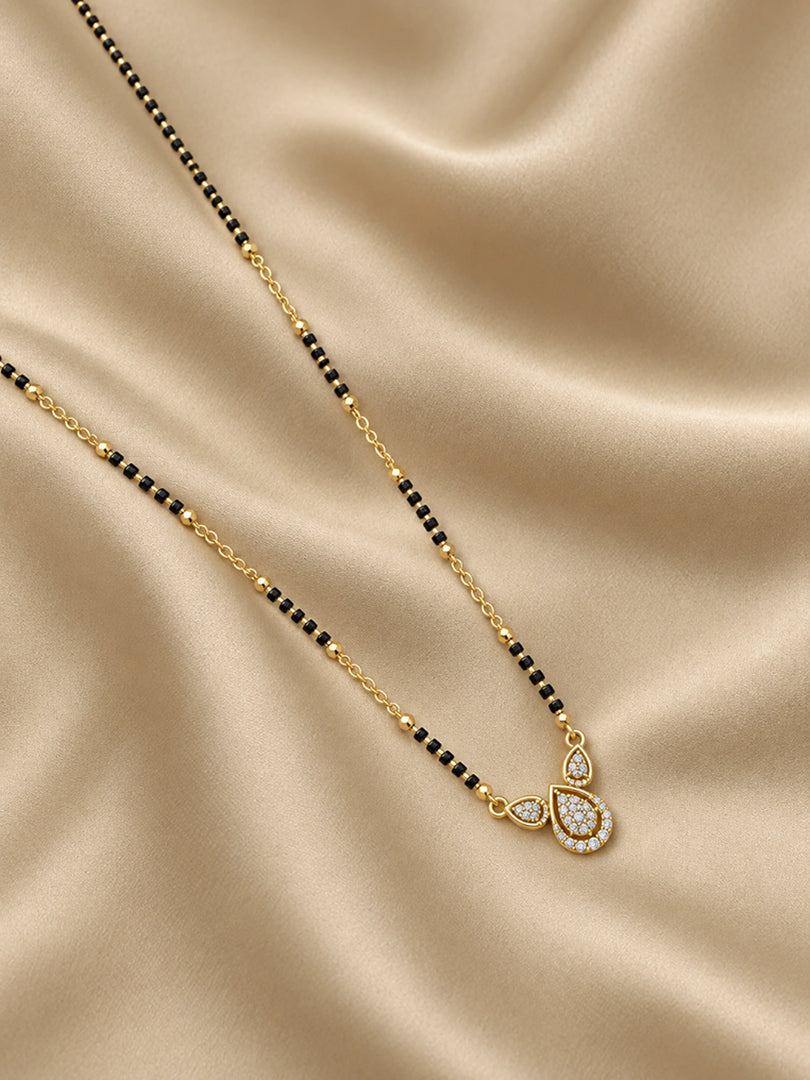 Crystal Dewdrop Mangalsutra