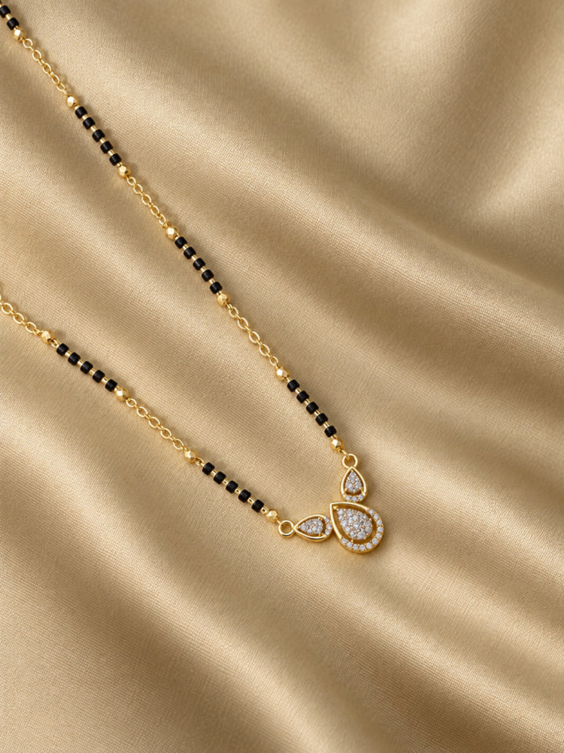 Crystal Dewdrop Mangalsutra