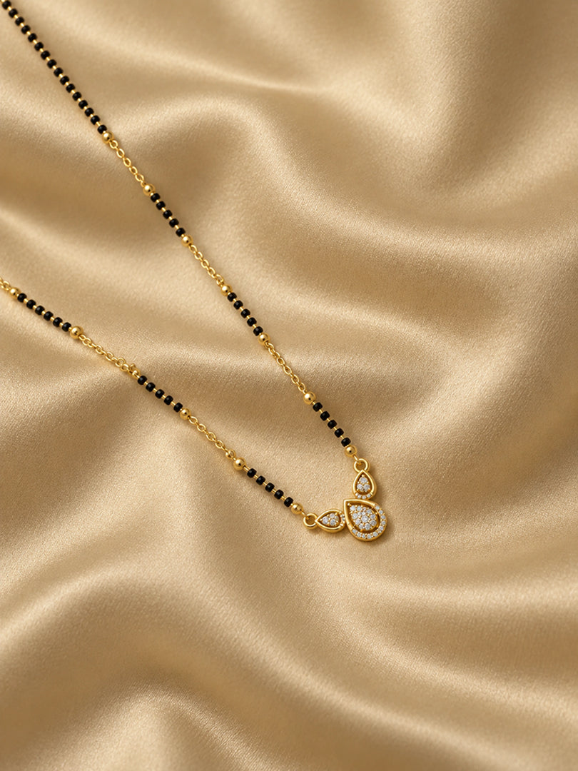 Crystal Dewdrop Mangalsutra